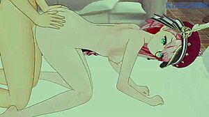 Babel, Charlotte, and Aether have intense sex in Genshin Impact.