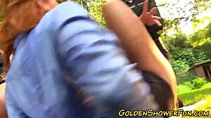 lesbians finger and pee outside in high definition