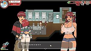 Nerdy girl gives PUBLIC HANDJOB to MONSTER COCK in library