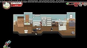 Nerdy girl gives PUBLIC HANDJOB to MONSTER COCK in library