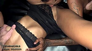 Latina housewife freed for wild swing party assfucking.