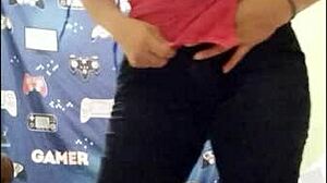 Happy birthday stepbro! Here's your gift: my homemade porn video flashing my divine silhouette!