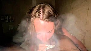 Sex In The Bathroom With Hookah And Pissing