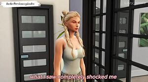 horny stepsister get fucked by stepbrother and a stranger in cowgirl cumshot group - sims 4 - 3d animation