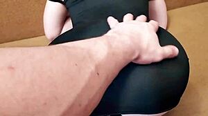 young girl seduces and hardcore anal fucks boyfriend - cum inside her wet pussy