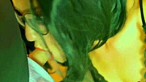 Wow, Sexy Brunette Teen Seduces Lucky Guy with Porn!