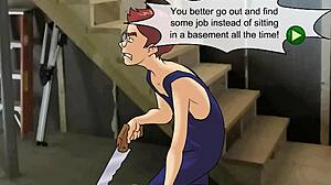 Bound in Bondage, the Milf Meets and Fucks in Hentai Anime Taboo Scene