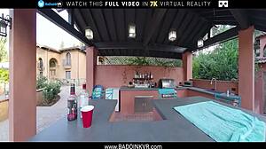 Petite Clara Trinity deepthroats big cock in VR 😘