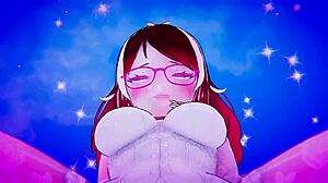 Japanese Hentai Girlfriend Dances in 3D Seeking Wild Bedroom Fun