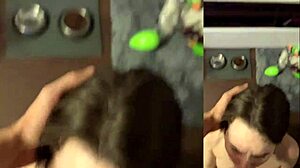 Bikini babe enjoys sunset date on paddle boards with college guy. Their outdoor romance turns into wet first-time blowjob and passionate tits play.