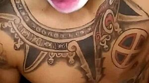 look at this mexican joker cosplay guy masturbating his cock