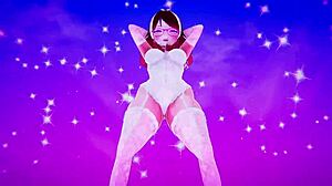 Japanese Hentai Girlfriend Dances in 3D Seeking Wild Bedroom Fun