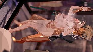 Hentai Star Bent Over for Intense Doggy Action in Anime Scene