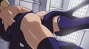 Gooey Futanari Creampie in Wild Hentai Action