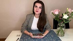 stepmom cums hard in pants, caught by stepson at office, oops my bad