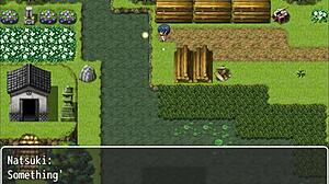 Tanned Natsuki’s Huge Boobs Massaged in Hentai Game