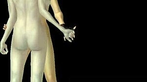 Damn! 3D Lesbian Cartoon SEX Rocks!