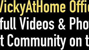 Mature Vicky Vette rubs her big pussy in hot lingerie.