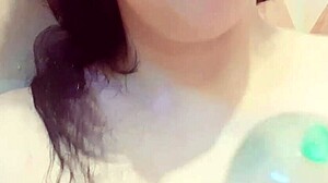 Colombian Amateur Stepdaughter with Big Ass and Pussy Masturbates in Bathroom Then Continues in Bedroom