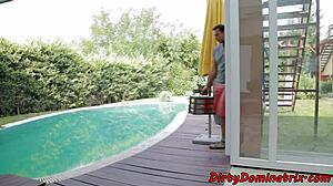 Glamour Eurobabe Dominates Curvy Beauty in Tight Bondage Play