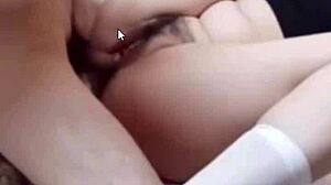 ASIAN COUPLE RIDES BIG COCK in MISSIONARY and BLOWJOB positions