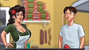 summertime saga episode 163 in cartoon anime style