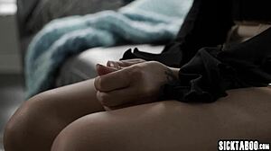 Submissive teen babysitter Adria Rae obeys her boss completely. She's so horny! 😈