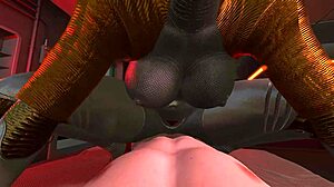 Twins banging hard in Atomic Heart 3D animation, wow!