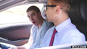 Busty Milf Rides Young Stud in Wild Action