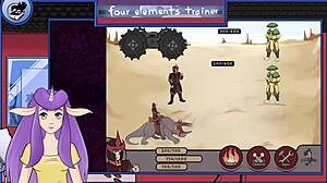 I enjoy the blowjob from muscular guard in Avatar hentai