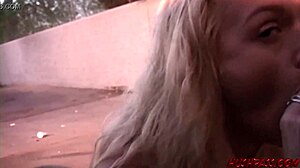 sexy violet blue loves public nudity and giving outdoor blowjobs too.