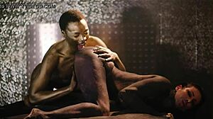 artsy lesbian body paint with alexis fawx ana foxxx.