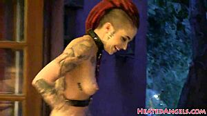 Punk Girl Shows Tattoos in Photoshoot