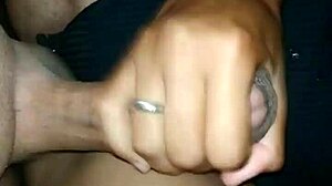 handjob from girlfriend's friend