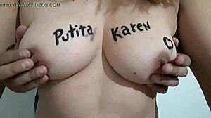 i want you to touch my tits and nipples in this amateur scene