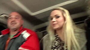 Bara Brass rides cock in public car but struggles