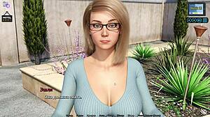 Blonde Teen Plays Sexy Anime Game in Sunshine Love