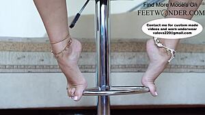 cute feet walk sexily