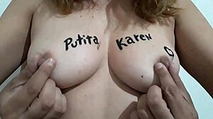 i want you to touch my tits and nipples in this amateur scene