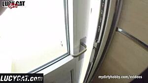 Watch Lucy Cat's dirty summer adventures! Blonde teen gets anal creampie and facial from tattooed Europeans.