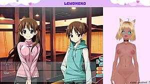 Vtuber Lewdneko plays game and masturbates intriguingly