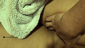 she rides a thick latino while he fucks her big ass.