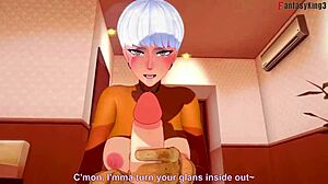 Valkyrie Giving Intense Blowjob In Pov Fantasy Scene