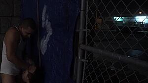 real teen 18+ tastes cum after getting face fucked