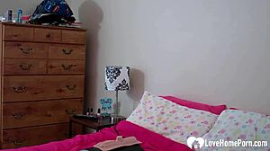 Wanna see this sexy brunette ride her favorite sex machine?