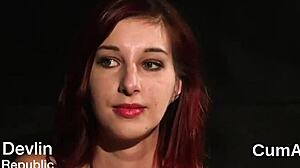 Wacky peach swallows cum in blowbang facial