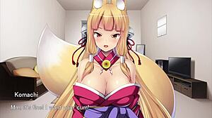 playing ejaculation time with fox girl, giving creampie in ep2