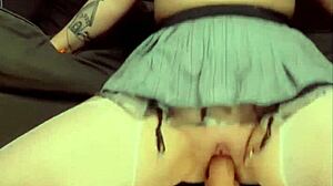 She says, 'watch my big clit squirt with dildo'