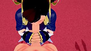chun-li in street fighter fantasy pov scene