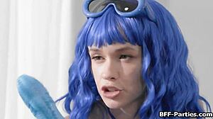 Defeated Superheros Swap Dildo and Dick in Group